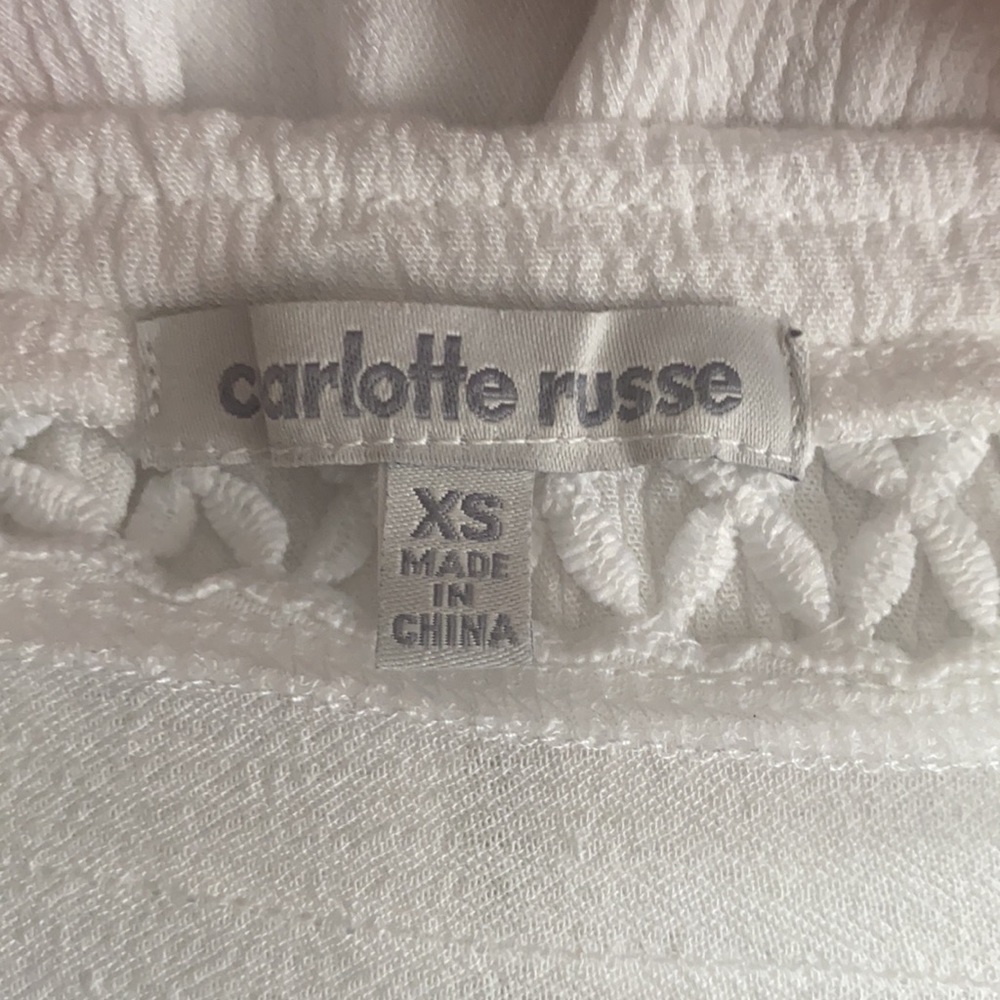 Charlotte Russe white romper Size XS. - Picture 11 of 12